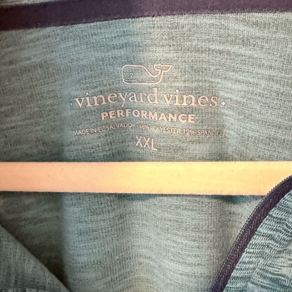 Vineyard Vines Teal Performance Pullover With Nav… - image 3